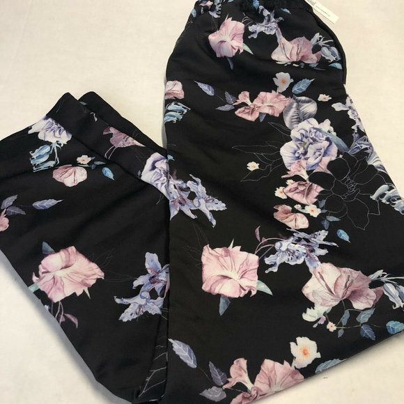 Stylestalker Women's Pants / Lounge  Zoe Black Floral Size Small NWT - Picture 1 of 6